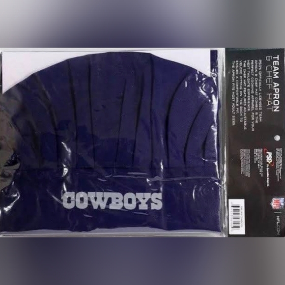 Dallas Cowboys Apron and Chef Hat Set - Picture 3 of 4